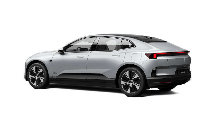 Polestar 4 studio - three quarters rear left
