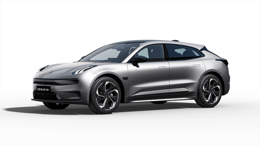 Zeekr 001 studio - three quarters front left