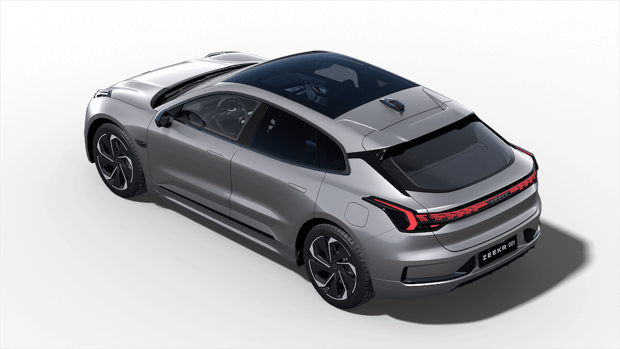 Zeekr 001 studio - three quarters rear left