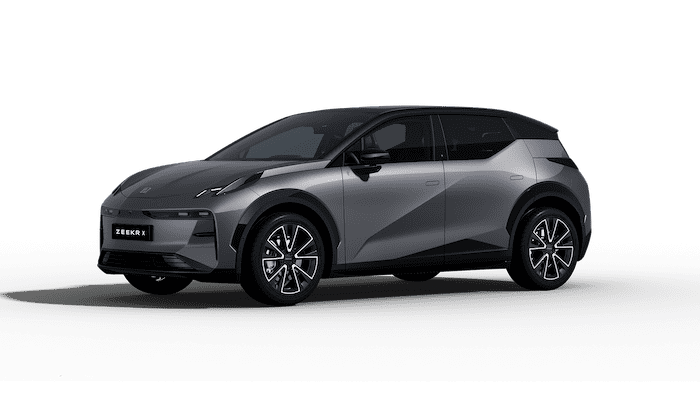 Zeekr X studio - three quarters front left